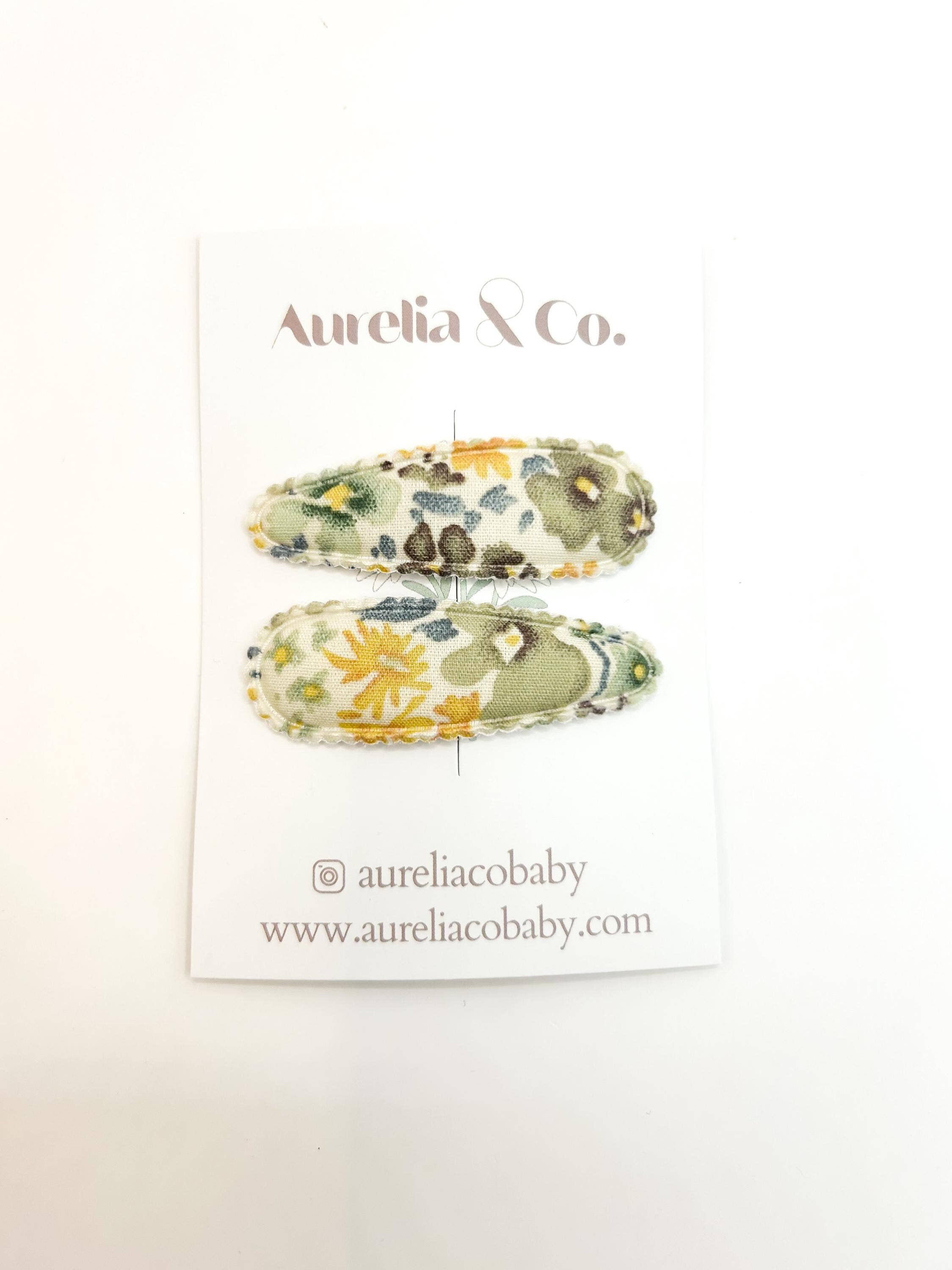 Aurelia & Co. Baby - Wholesale Hair Clip - Kids - Neutral Floral Barrettes for Children1