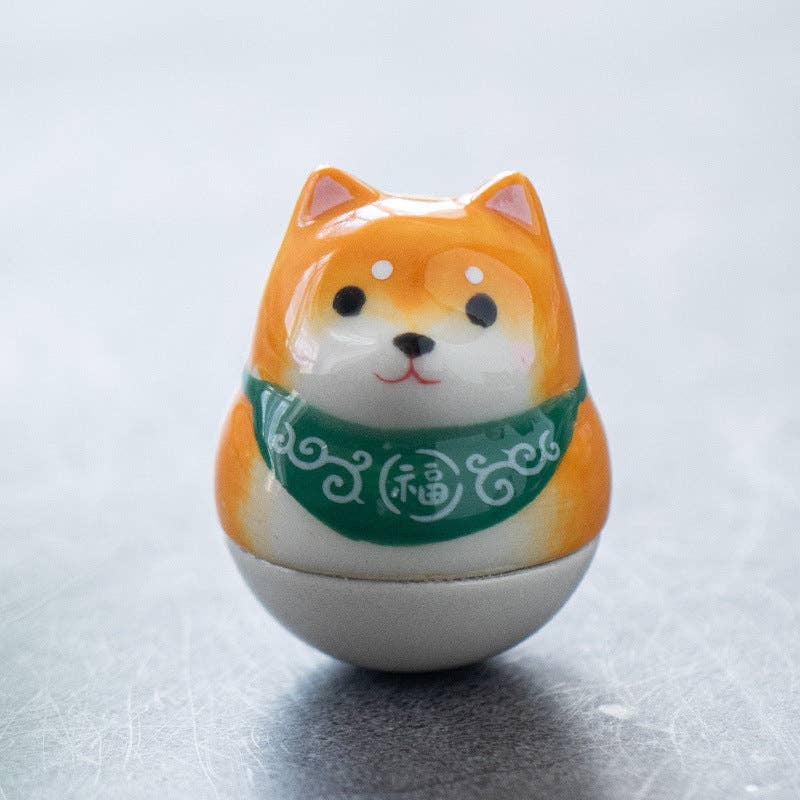 Gohobi （We cover U.S. import duties） - Wholesale Decorative Figurine - Gohobi Handmade Ceramic Shiba Inu Ornament Tumbler3