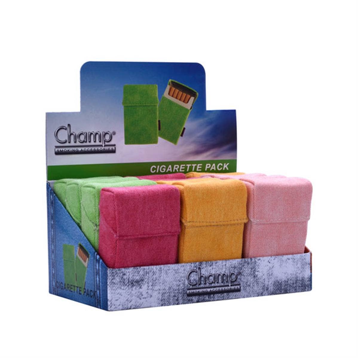 TSJJ - Wholesale Cigarette Case - Case Pack 20 Cigarettes Look Jean Trendy Colors