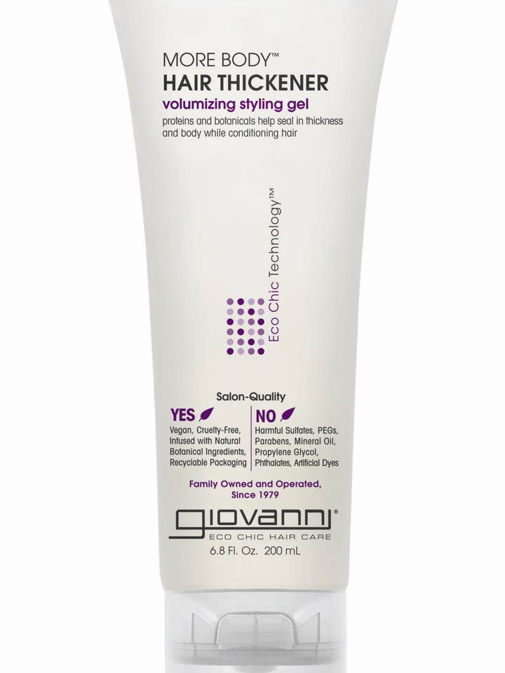 Protein & Botanical Hair Thickener Volumizing Gel, 6.8oz for wholesale by Giovanni Cosmetics