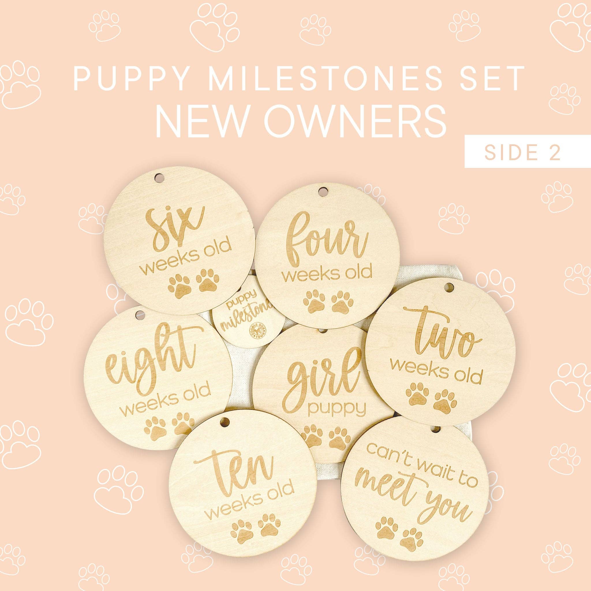 Doodle Dog Town - Wholesale Milestone Art/Keepsake - Kids & Baby - Puppy Milestones for New Puppy Parents4