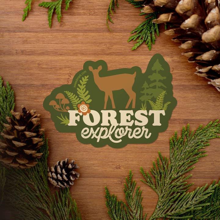 Amanda Weedmark - Wholesale Sticker - Forest Explorer Nature Sticker1