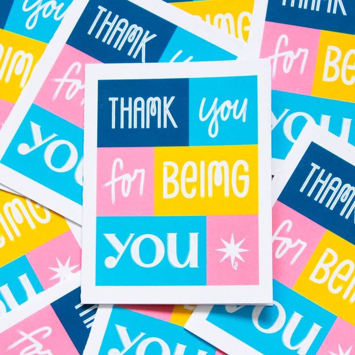 Betina C Koche - Wholesale Thank You Card - Greeting Card Thank You For Being You4