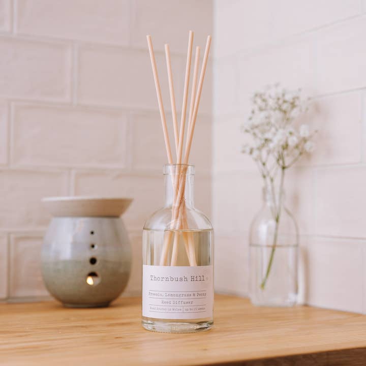 Freesia, Lemongrass & Peony Reed Diffuser for wholesale by thornbushhill