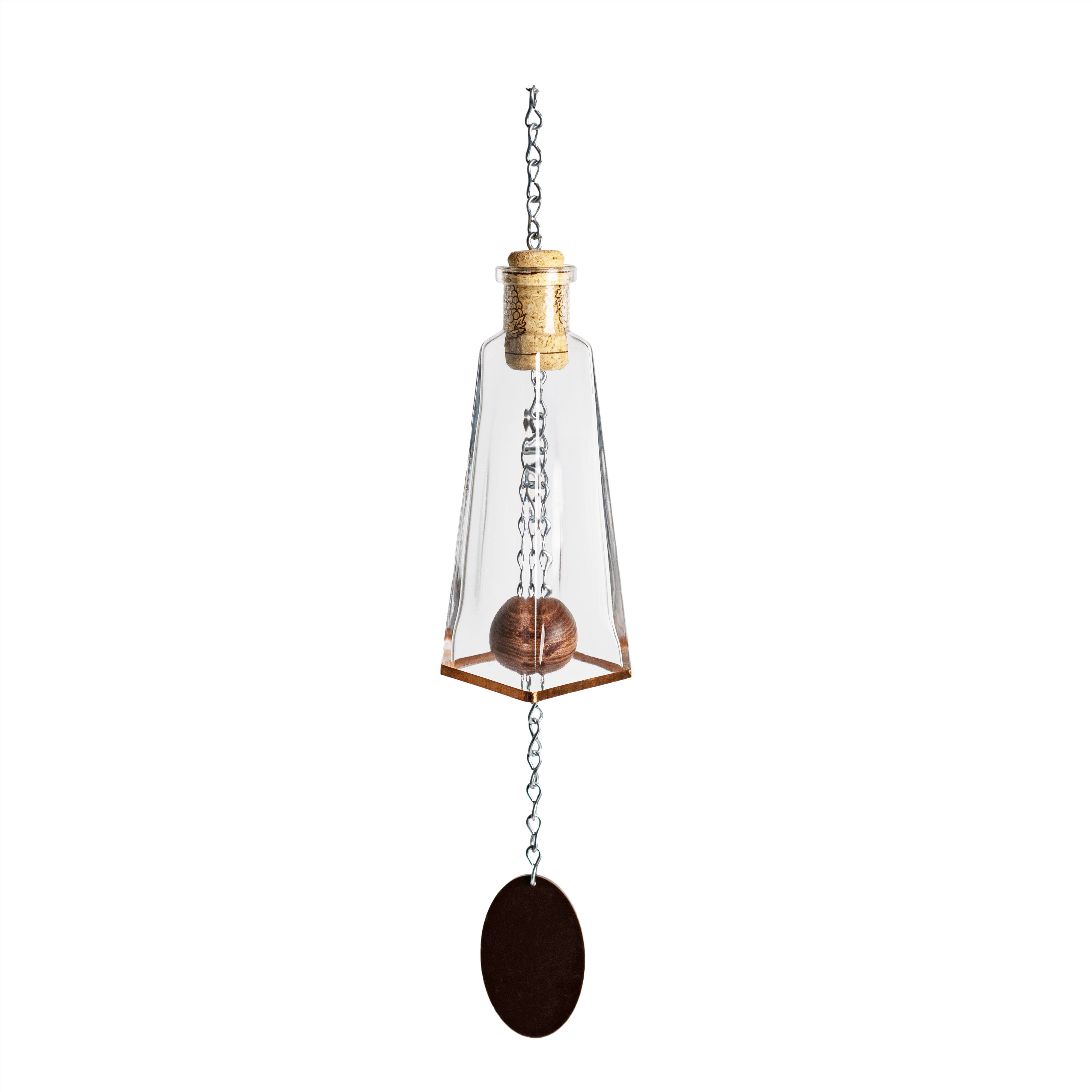 Blue Ridge Mountain Gifts - Wholesale Wind Chime - Glass Wind Chimes Made From Pyramid Shaped Bottles4