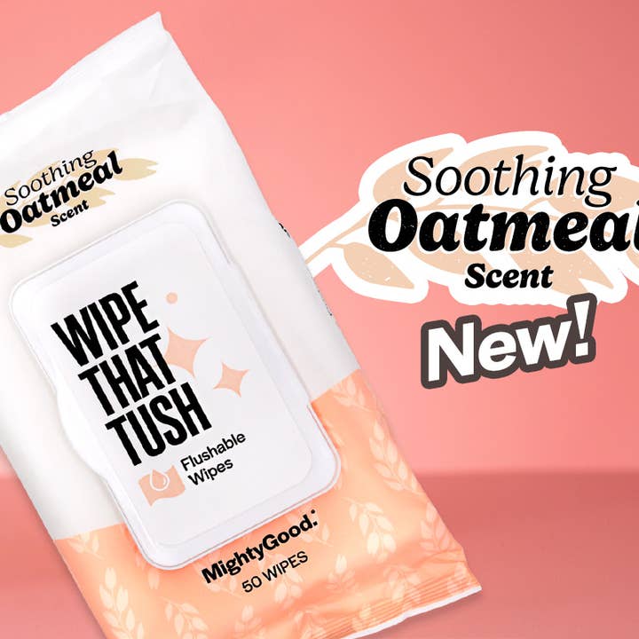 Mighty Good Solutions - Wholesale Face & Body Wipes - Wipe That Tush - Soothing Oatmeal Scent - 100 Count1