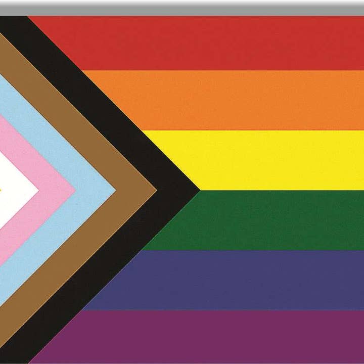 Humper Bumper - Wholesale Sticker - Progress Pride Flag (w/ring) - LGBTQ+Bumper Sticker, Car Magnet1
