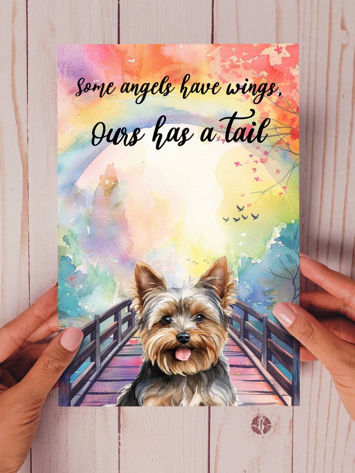 Alcuni angeli hanno ali, il nostro ha una coda, Yorkshire Terrier per la vendita all'ingrosso da parte di Homemade Hollydays Wholesale