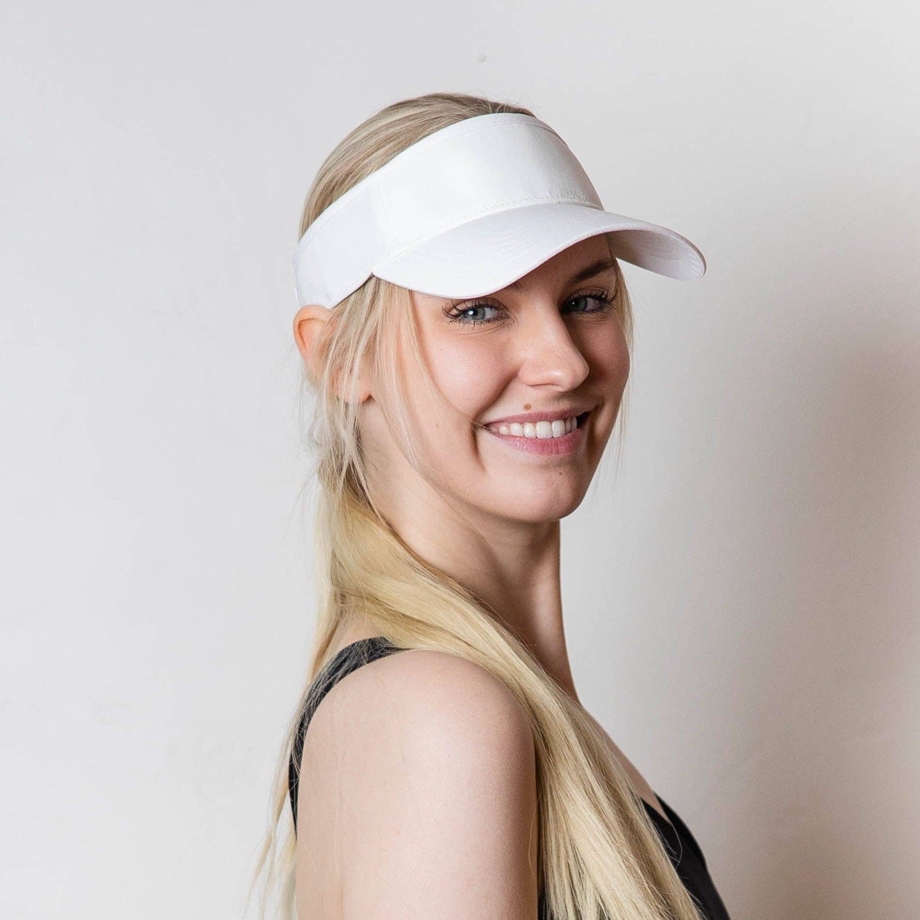 Vimhue - Wholesale Visor - Women's - White Visor Velcro (VV520)2