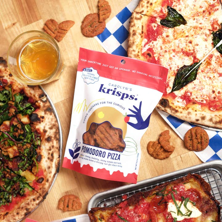 Carolyn's Krisps - Wholesale Crackers - Pomodoro Pizza Krisps - Gluten-free, Vegan