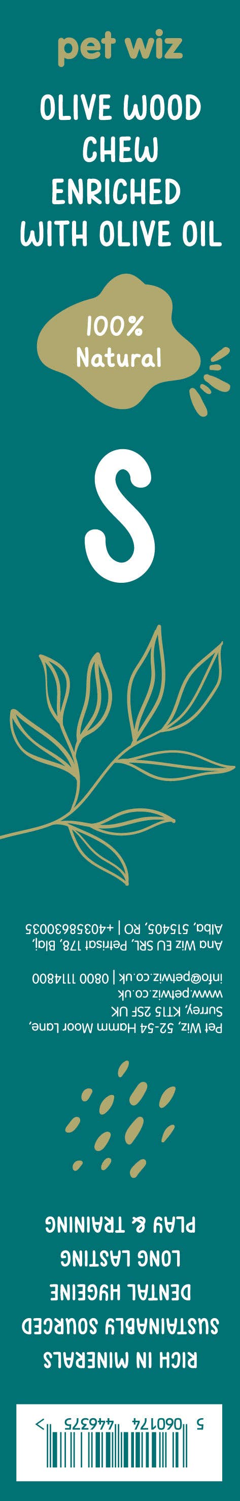 Pet Wiz – Großhandel Haustier-Kauspielzeug – Hund – Kauknochen aus Olivenholz – mit Olivenöl angereichert7