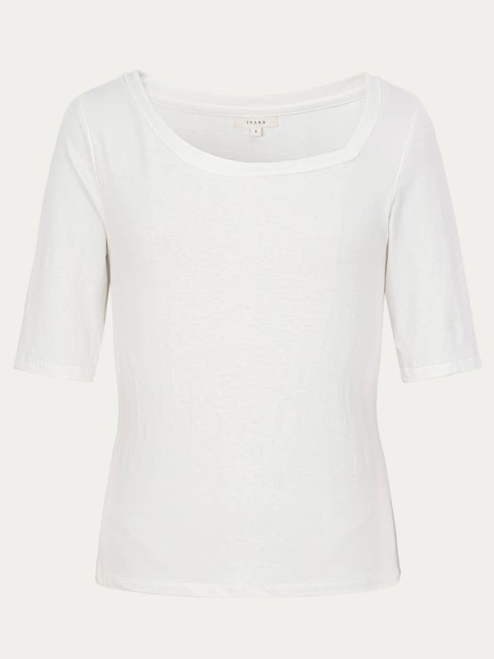 Hennep Essentials Asymmetrische Halslijn T-shirt voor wholesale door Juana