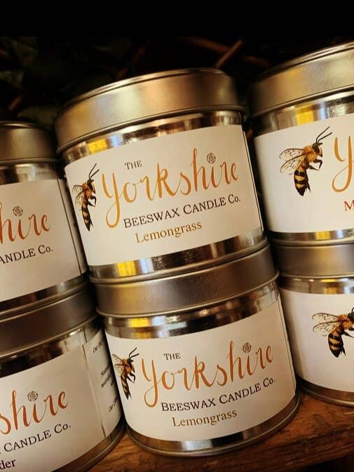 Velas perfumadas orgânicas de cera de abelha 250ml por atacado de Yorkshire Beeswax Candles