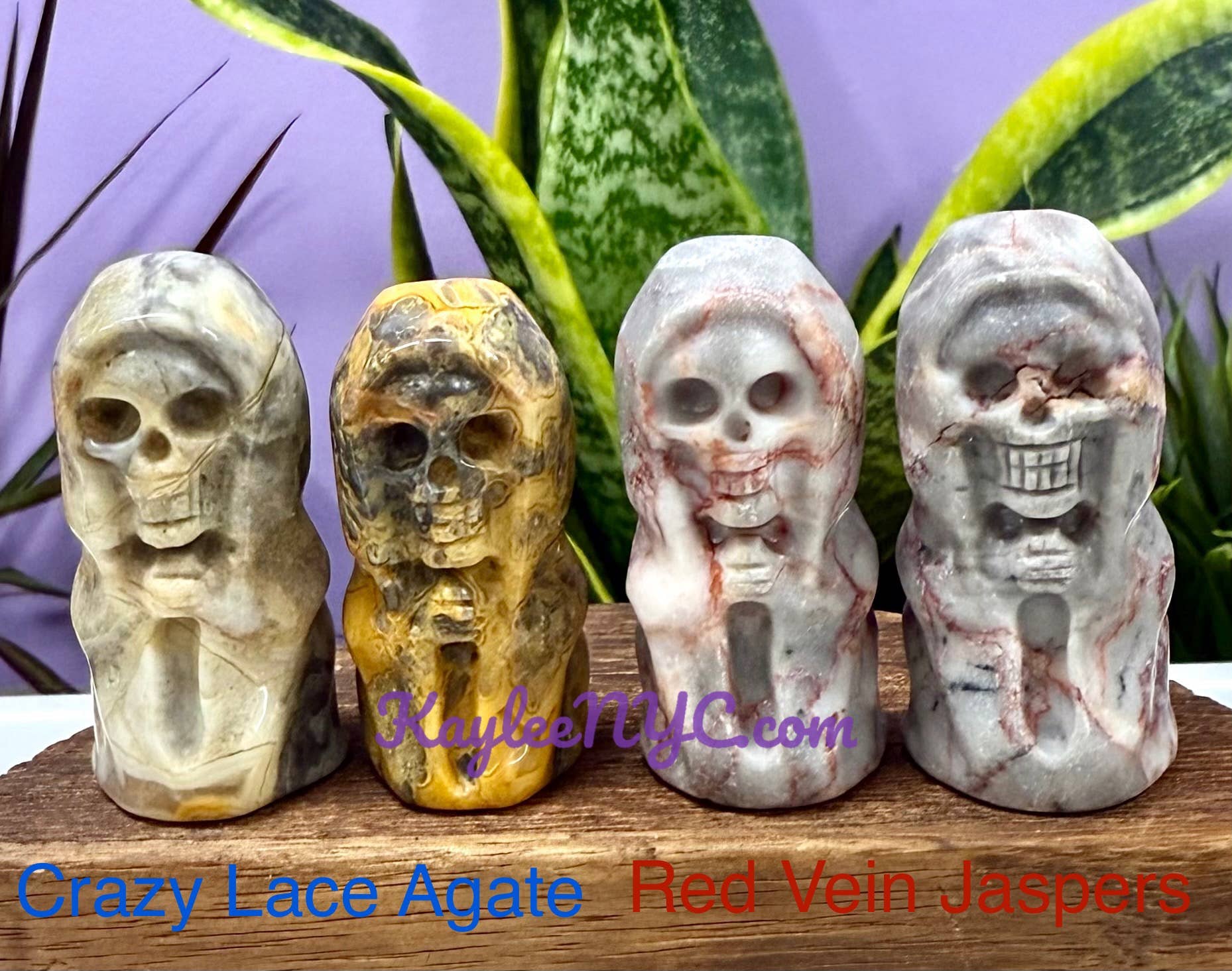 KayleeNYC - Wholesale Spiritual Stone/Crystal - 5cm Mix Crystals Grim Reaper Healing Energy5