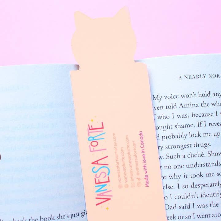 Vanessa Forte Art - Wholesale Bookmark - Black Cat Bookmark