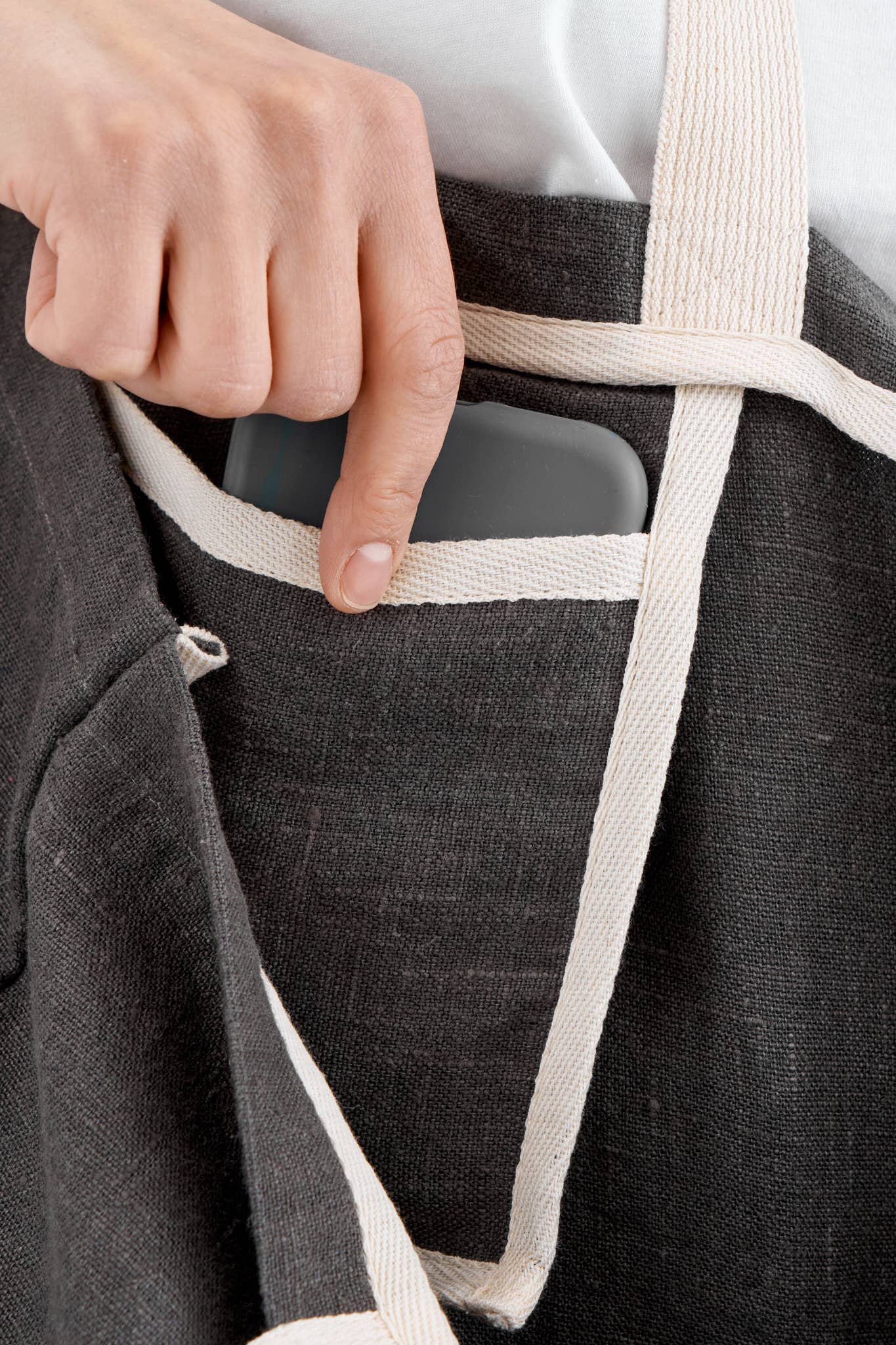 LATT - Wholesale Tote Bag - Unisex - Natural linen tote bag with pocket, large linen beach bag3