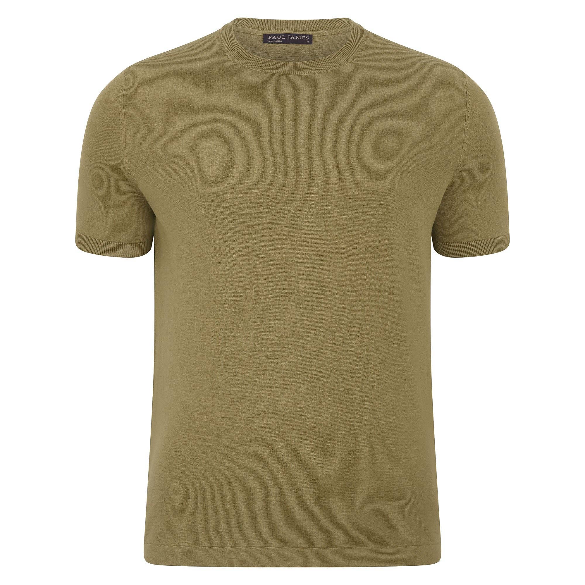 Paul James Knitwear - Wholesale T-Shirt - Men's - Mens Ultra Fine Cotton Knitted T-Shirt20
