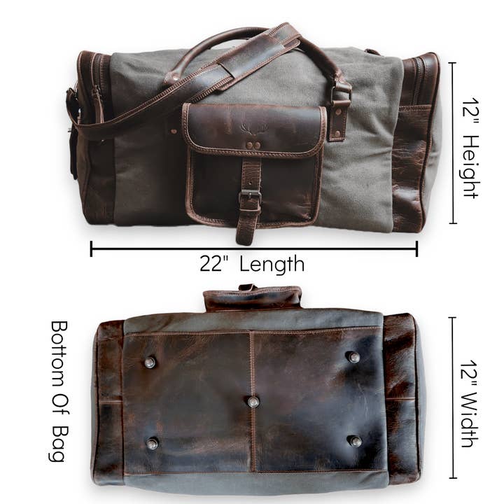 Ranch Junkie - Wholesale Weekender Bag - Unisex - The Canvas/Leather Drifter Weekender Duffel Bag10