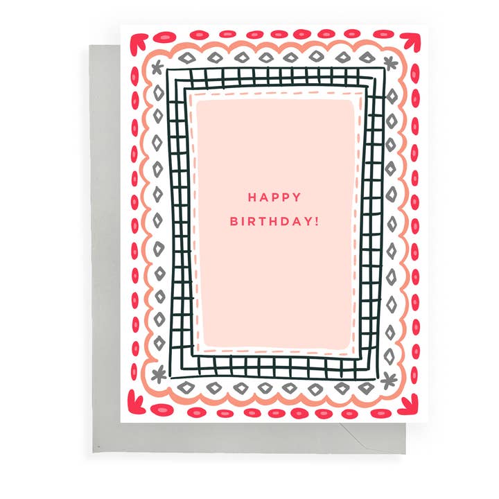 Happy Birthday - Pink Pattern for wholesale by Instead of Ashes