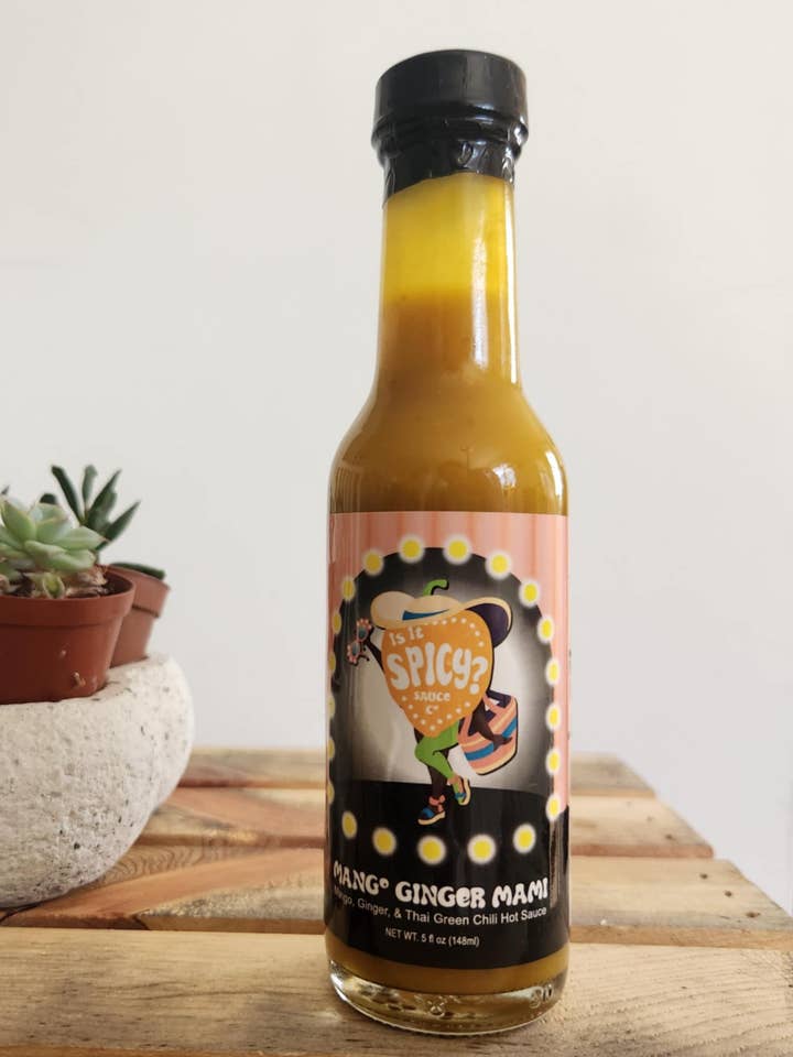 Mango Ginger Mami for wholesale by Is It Spicy? Sauce Co