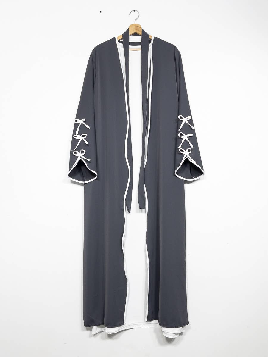 IDEAL OUTFIT - Vente Ensemble haut et pantalon (PAS d'intérieur) - Femme - Ensemble 2pcs abaya EN2507+2353bpk en soie de médine6