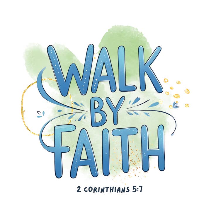 Glaube im Gehen Vinyl-Aufkleber, Christliche Aufkleber, Bibelvers für den Großhandel von TaleMeCo