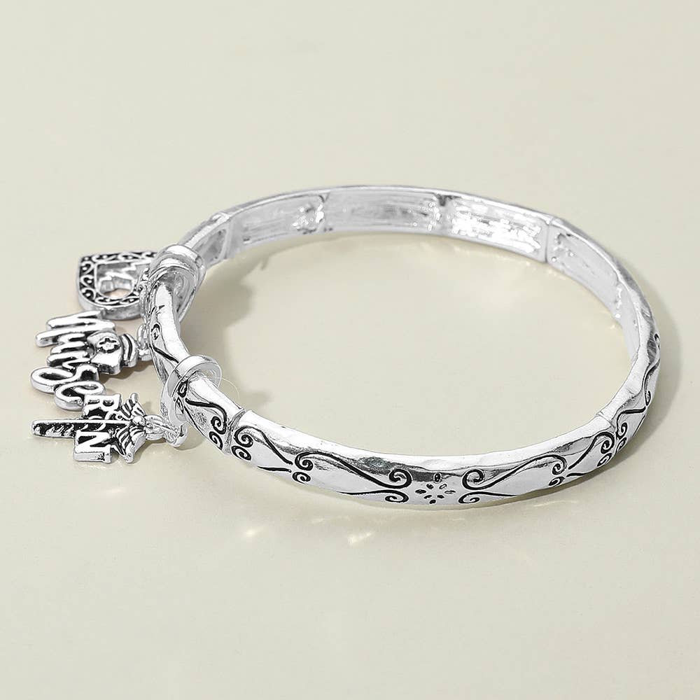 Sensibling Corp. - Wholesale Charm/Dangle Bracelet - Nurse Message Heart Charm Stretch Bracelet5