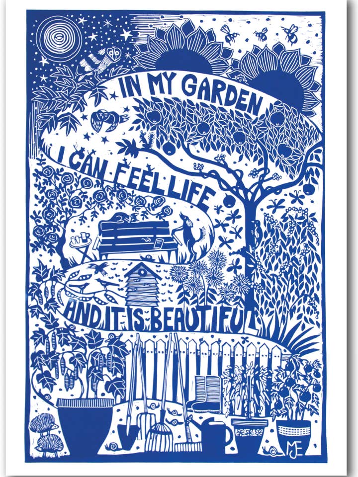 NC429 In My Garden - Mariann Johansen-Ellis for wholesale by Cardiau Nico Cards