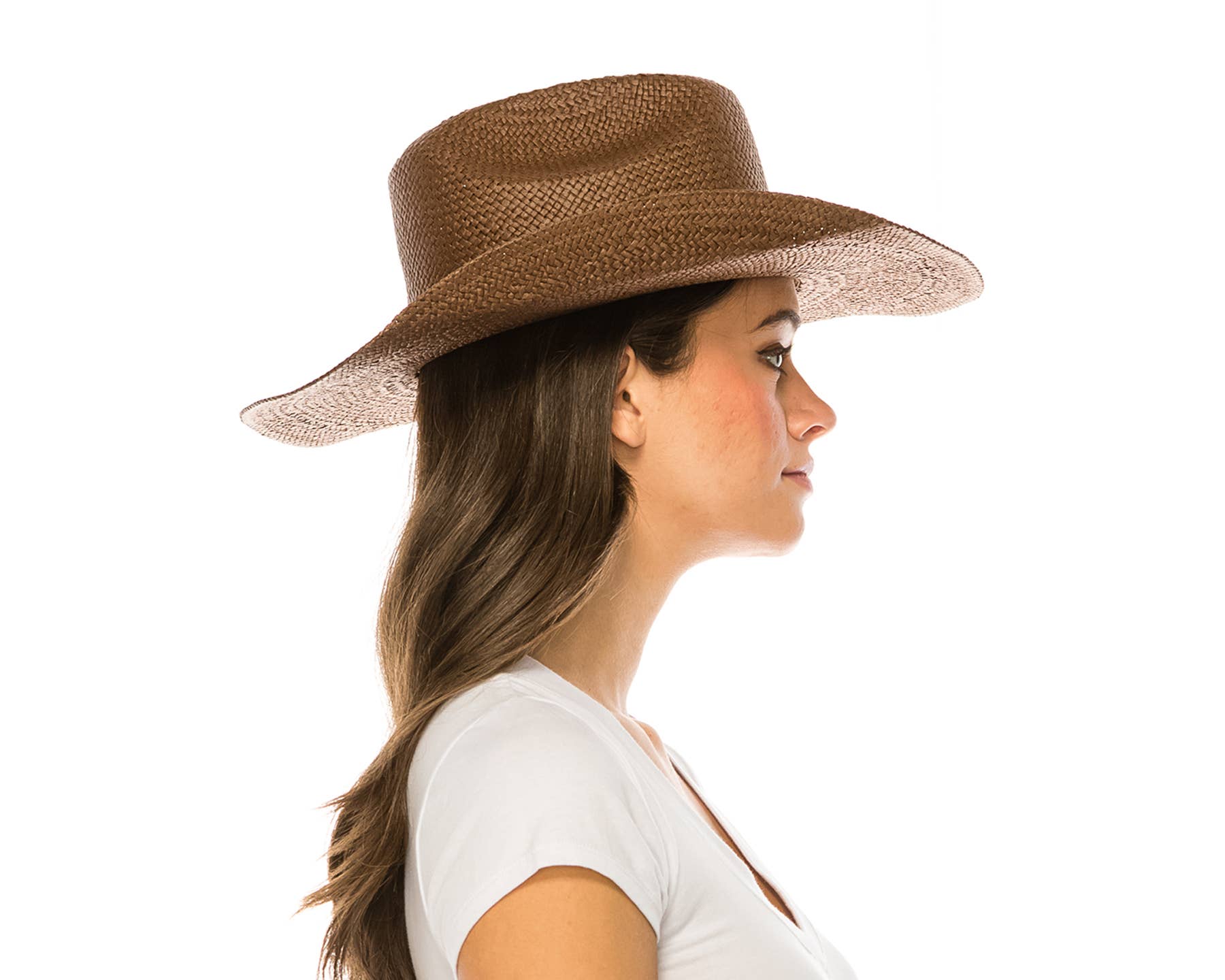 DNMC - Vente Chapeau de cowboy – femme - Chapeau de cowboy en paille Toyo tissé à la main - Toutes les couleurs en stock !10