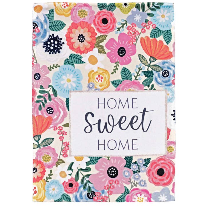 Garden Flag Home Sweet Home Floral for wholesale by Magnolia