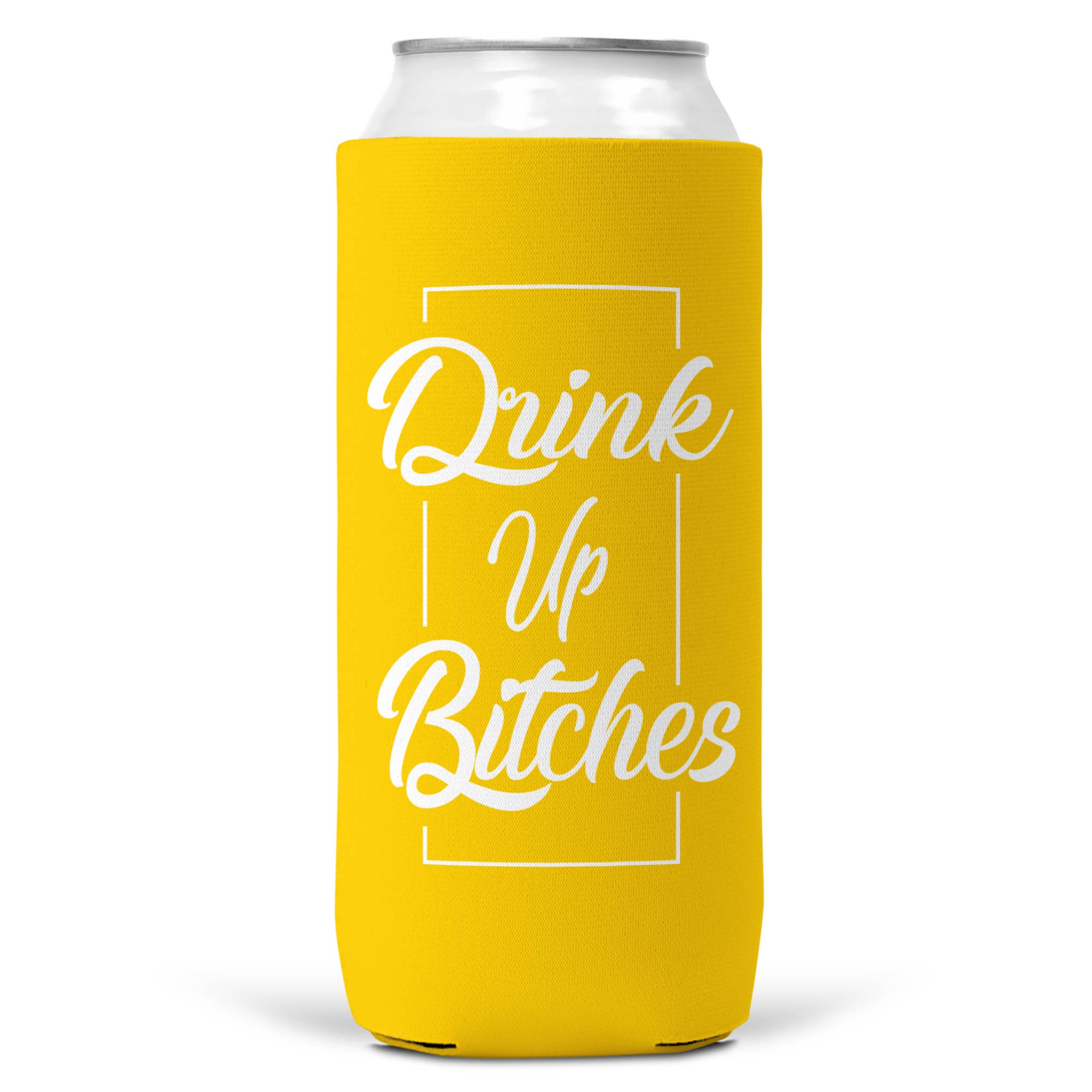Wi-Wear - Wholesale Drink Huggers & Koozies - Drink Up Bitches SLIM CAN Coozie/Cooler for 12oz Slim Cans5