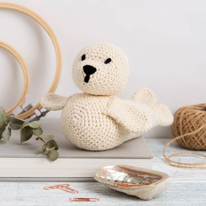 Wool Couture Company - Wholesale Knitting/Crochet Supplies - Nora The Seal Easy Crochet Kit