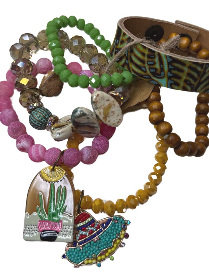 Desert Fiesta Bracelet Bundle Stack for wholesale by Sandra Ling Designs