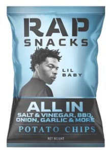 Rap Snacks Chips Lil Baby-BBQ & Garlic 10 Count for wholesale by Mr. YuYu's Chililicious Candy