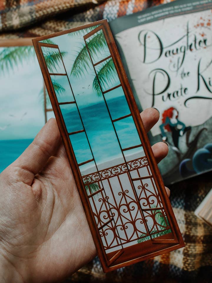 Seaside Cottage Window Bookmark for wholesale by RusticPagesCo