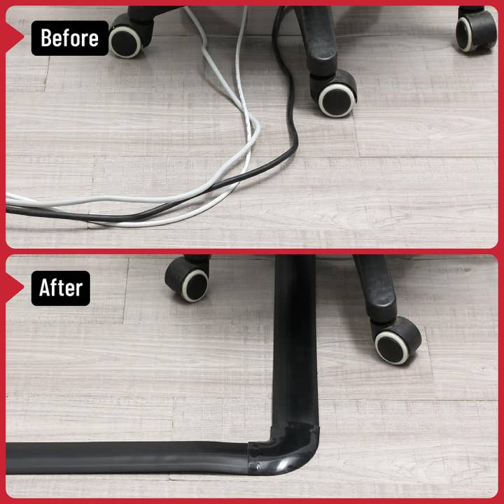 Bates Choice - Wholesale - Bates- Corners for Floor Cord Covers, 4 pcs, Black4