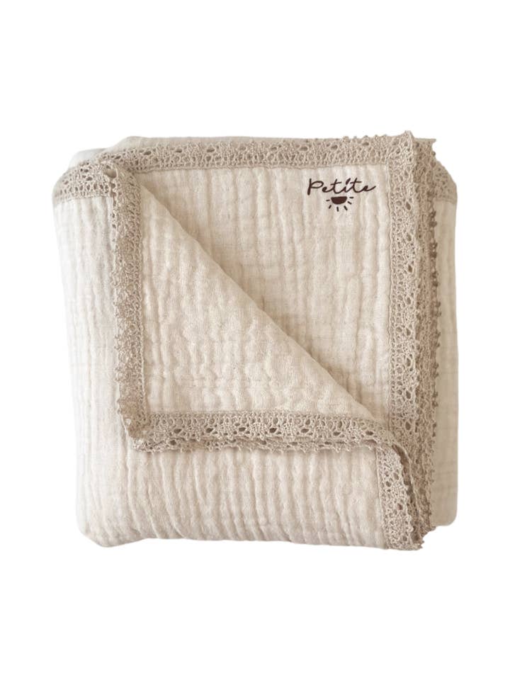 Manta para bebés/muselina de triple capa - leche para venta al por mayor de PETITE EvelinaApparel