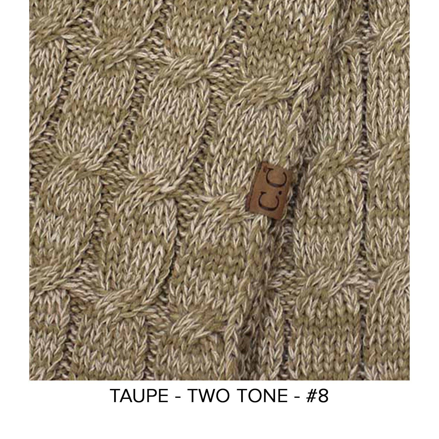 Truly Contagious - Wholesale Gloves - Women's - CC Beanie Wholesale 2-Tone Touchscreen Women's Gloves G-8002