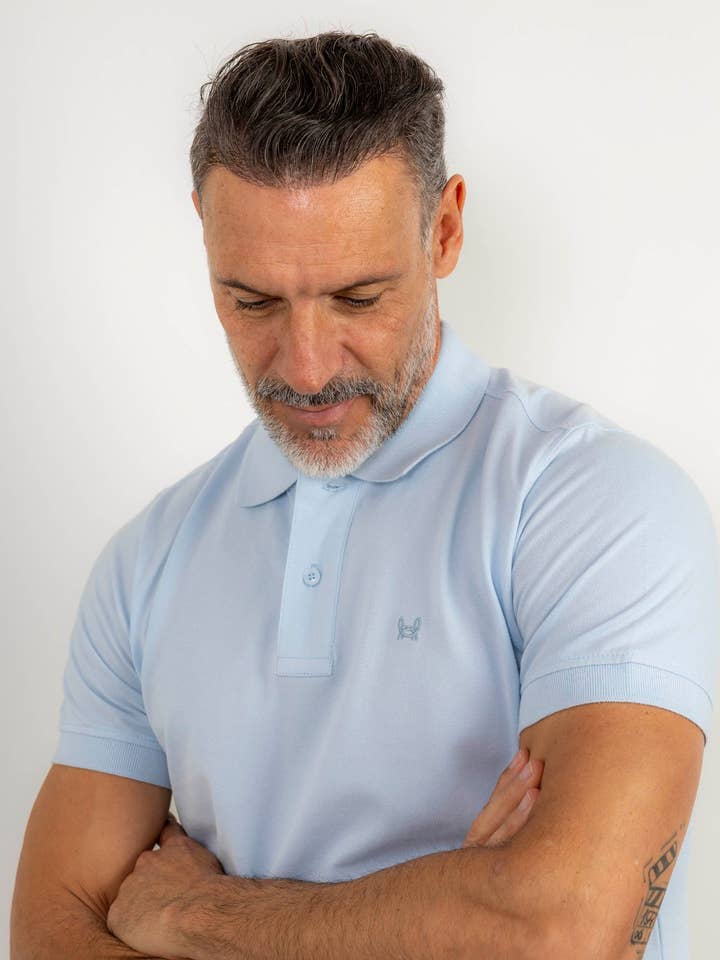 Custi Mikelo: Men's Clothing & Christmas Gifts - Wholesale Polo - Men's - Basic Sky Polo0