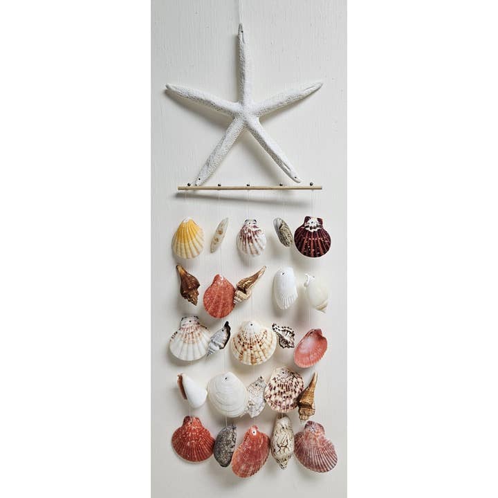 SEA STAR RATTAN CHIME for wholesale by Darlene's Shells