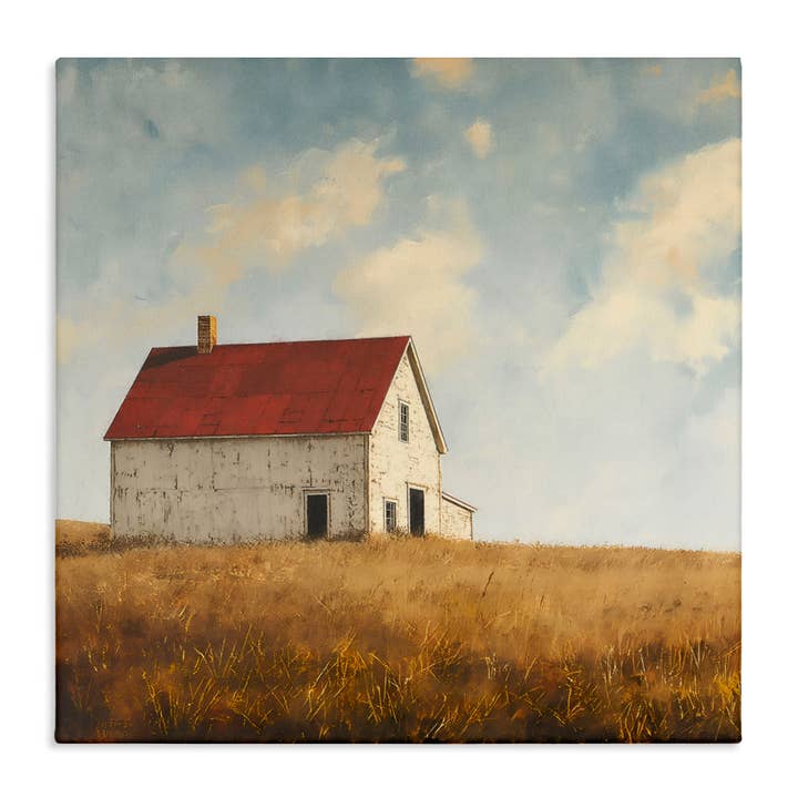 Barren Farmland Barn Canvas Art for wholesale by Stupell Industries