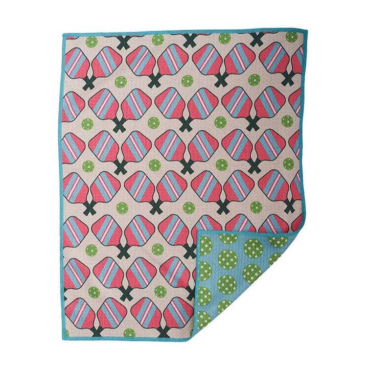 Pink Enjoy Towel - Pickleball Match for wholesale on Faire