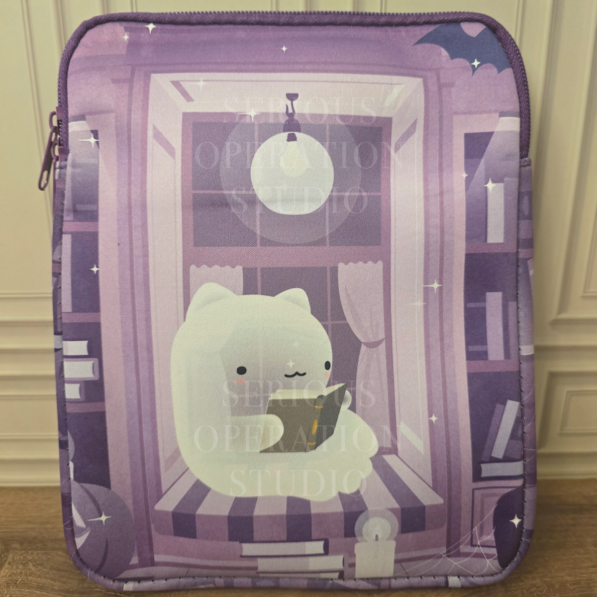 SeriousOperationStudio - Wholesale Book Holder - Cozy Nook Series Book+Tech Sleeve w/ Zipper & Front Pocket2