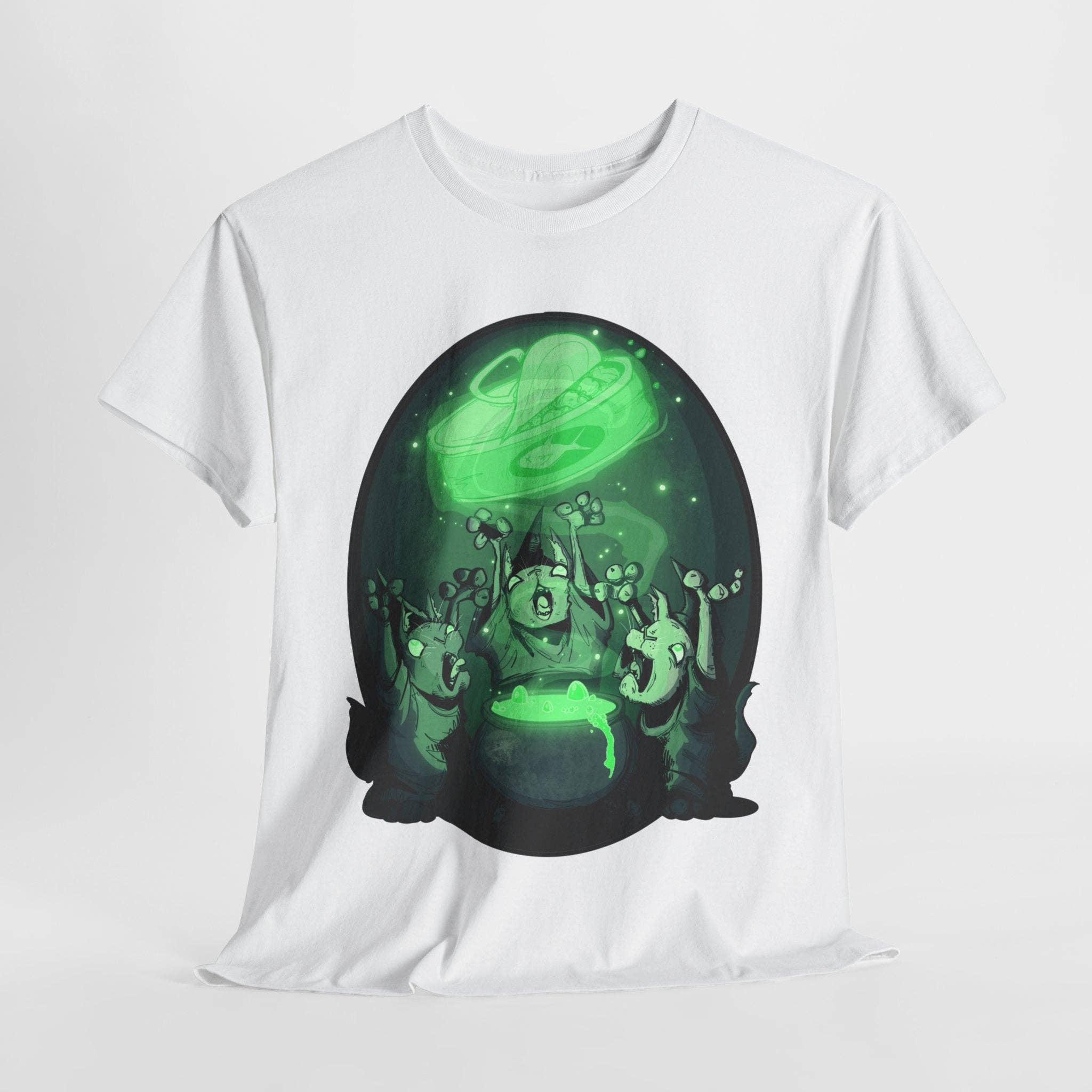 LVB Art - Vente T-shirt à imprimés – unisexe - T-shirt en coton épais unisexe Cat Coven7