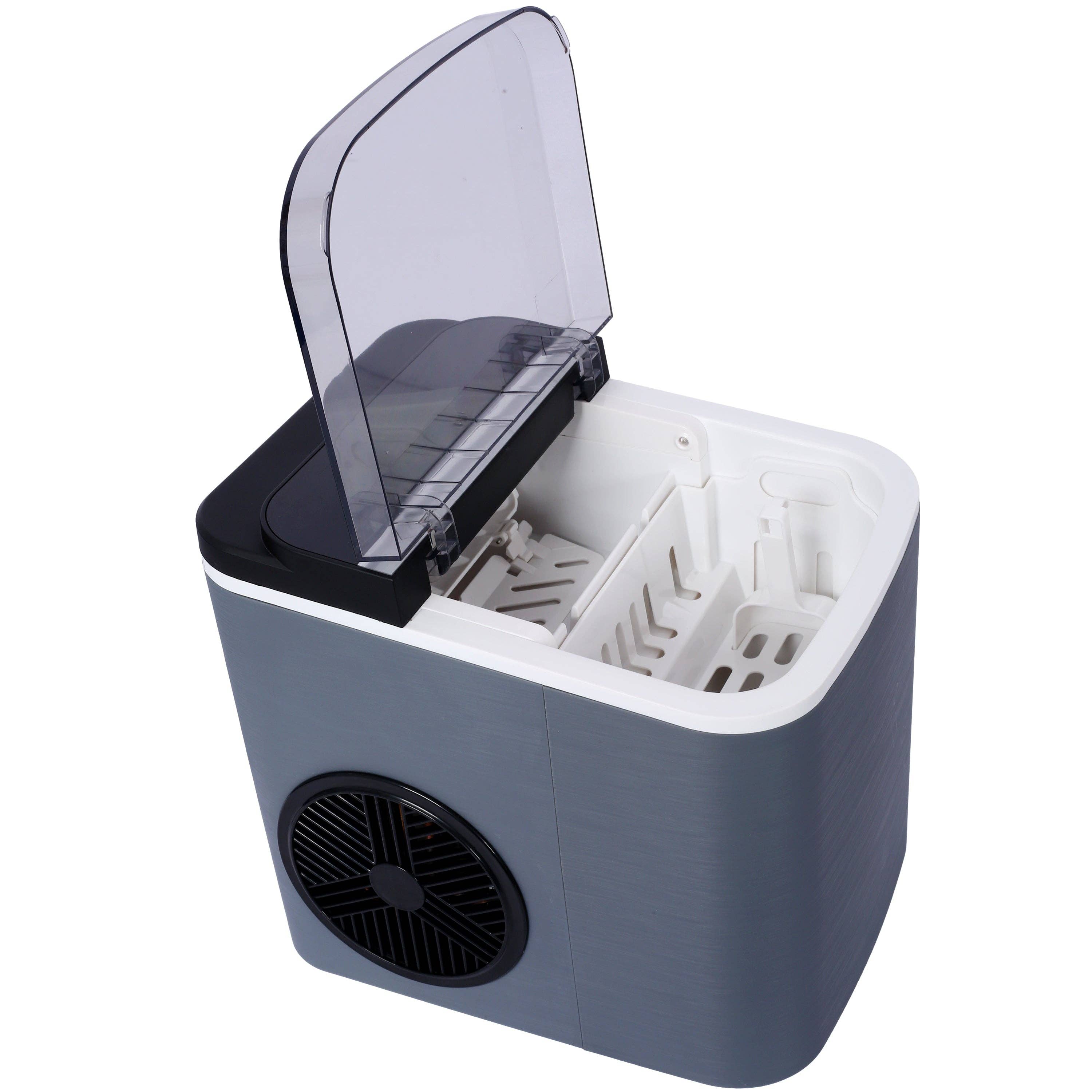 39F Inc. - Wholesale Kitchen Appliance - Portable Countertop Ice Maker with Basket and Scoop, Gray5