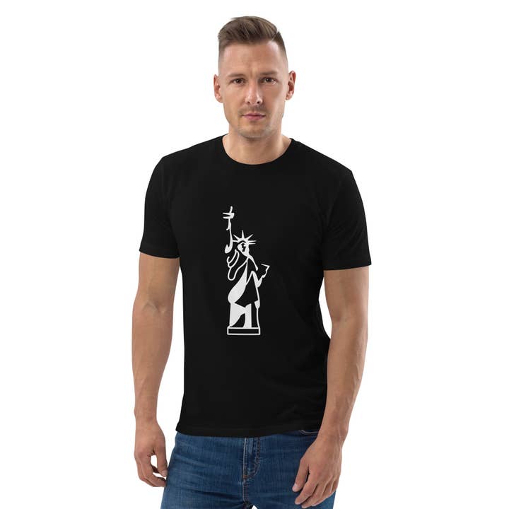 Statue of Liberty Unisex organic cotton t-shirt for wholesale by Lady Liberty & Co.