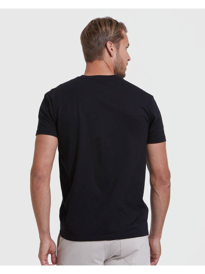 True Classic - Wholesale T-Shirt - Men's - Short Sleeve T-Shirt | V-Neck | Black