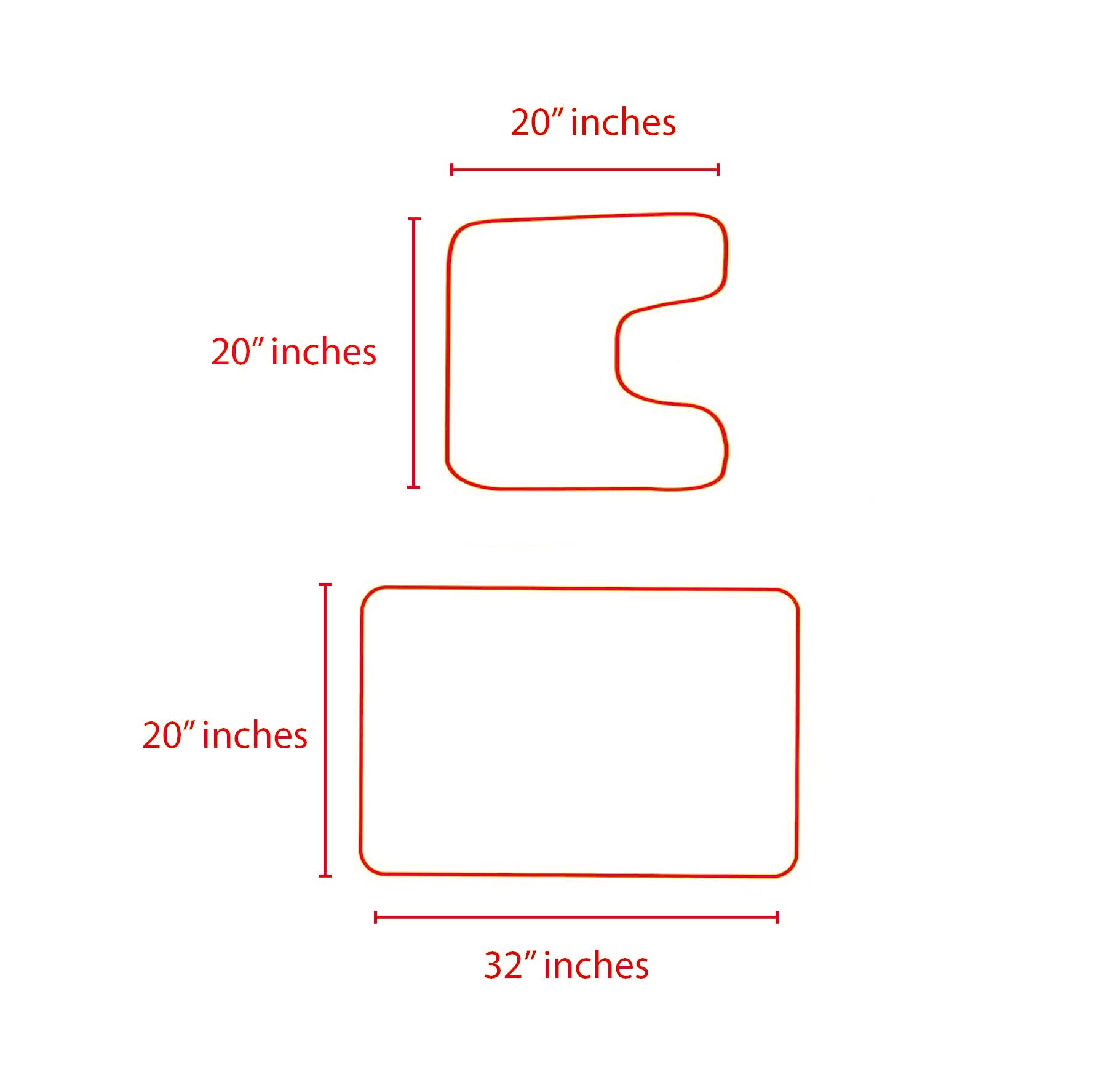 home mart goods - Wholesale Bath Mat Set - 2 Piece Soft Cozy Plush Chenille Bath Mat & Contour Bath Rug46