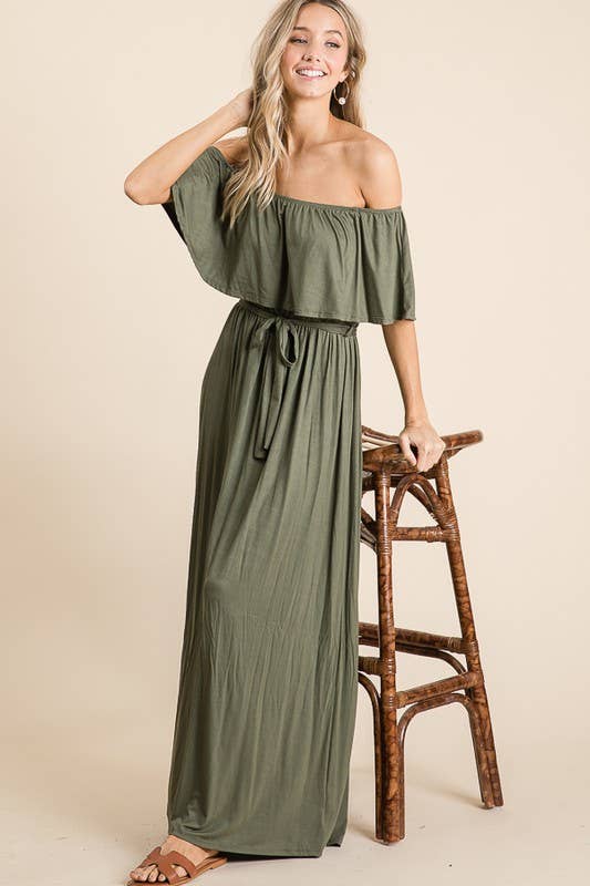 lovely melody - Wholesale Dress - Women's - LMD5025-Rayon Jersey Off the Shoulder Maxi Dress11