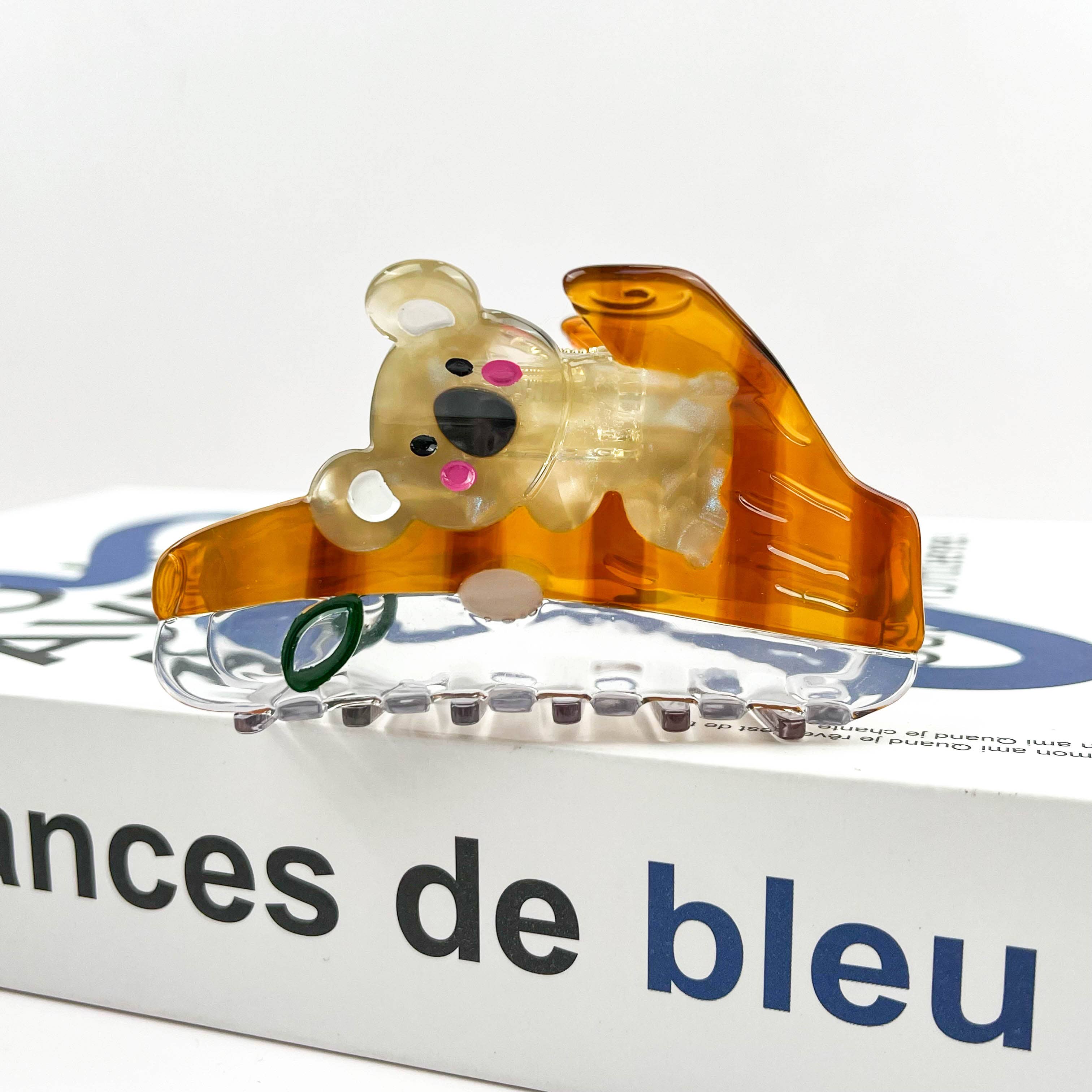 TheDivaSoap - Vendita all'ingrosso Fermaglio per capelli - Donna - Fermaglio a forma di koala in acetato seduto su un ramo2